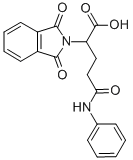 2-フタルイミドグルタルアニリン酸 化学構造式
