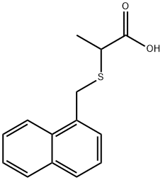 2-(1-naphthylmethylthio)propionic acid  Struktur