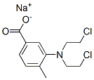 3-Bis(2-chloroethyl)amino-4-methylbenzoic acid sodium salt Struktur