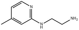 N-(4-メチルピリジン-2-イル)エタン-1,2-ジアミン 化学構造式
