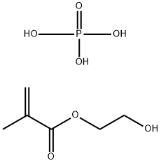 2-甲基-2-丙烯酸-2-羟乙基酯磷酸酯,52628-03-2,结构式