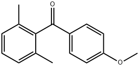 2,6-ジメチル-4'-メトキシベンゾフェノン 化学構造式