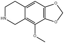 4-METHOXY-5,6,7,8-TETRAHYDRO-[1,3]DIOXOLO[4,5-G]ISOQUINOLINE,5263-78-5,结构式