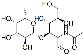 Fucα(1-3)GlcNAc 化学構造式