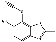 Thiocyanic acid, 6-amino-2-methyl-7-benzothiazolyl ester (7CI,8CI,9CI) Structure