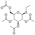 エチル2,3,4,6-テトラ-O-アセチル-1-チオ-Β-D-グルコピラノシド 化学構造式