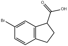6-BROMO-2,3-DIHYDRO-1H-INDENE-1-CARBOXYLIC ACID Structure