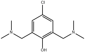 4-CHLORO-2,6-BIS-DIMETHYLAMINO METHYL-PHENOL 结构式
