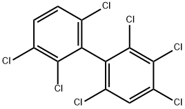2,2',3,3',4,6,6'-ヘプタクロロ-1,1'-ビフェニル 化学構造式