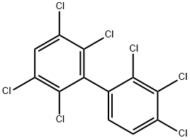 2,2',3,3',4,5',6'-ヘプタクロロ-1,1'-ビフェニル 化学構造式