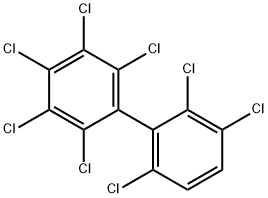2,2',3,3',4,5,6,6'-オクタクロロ-1,1'-ビフェニル 化学構造式