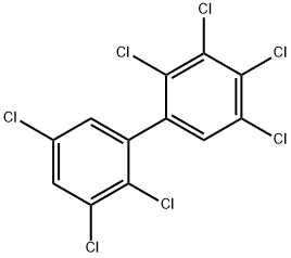 2,2',3,3',4',5,5'-ヘプタクロロ-1,1'-ビフェニル 化学構造式