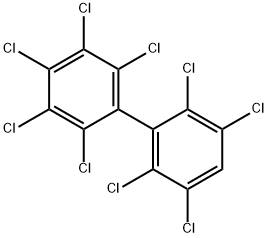 2,2',3,3',4,5,5',6,6'-ノナクロロビフェニル 化学構造式