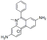 3,8-diamino-5-methyl-6-phenylphenanthridinium chloride Struktur