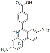 6-(4-CARBOXYPHENYL)-3,8-DIAMINO-5-ME- PHENANTHRIDIN. CHL.* Struktur