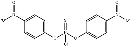BIS(4-NITROPHENYL) PHOSPHOROCHLORIDOTHIOATE Struktur