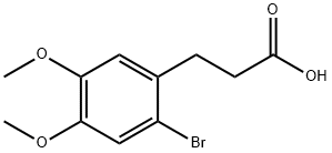 Benzenepropanoic acid, 2-bromo-4,5-dimethoxy- (9CI) Struktur