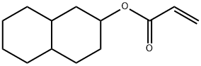 プロペン酸(デカヒドロナフタレン)-2-イル 化学構造式
