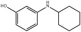 m-(シクロヘキシルアミノ)フェノール 化学構造式