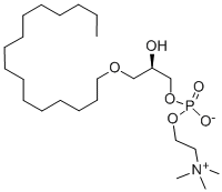1-O-HEXADECYL-SN-GLYCERO-3-PHOSPHOCHOLINE Struktur