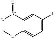 4-ヨード-1-メトキシ-2-ニトロベンゼン 化学構造式