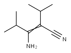 2-Pentenenitrile,  3-amino-4-methyl-2-(1-methylethyl)- Struktur