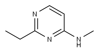 4-Pyrimidinamine, 2-ethyl-N-methyl- (9CI) Struktur