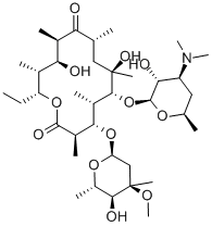 红霉素B, 527-75-3, 结构式