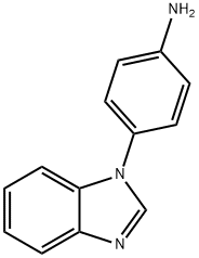 4-(1H-苯并咪唑-1-基)苯胺, 52708-36-8, 结构式