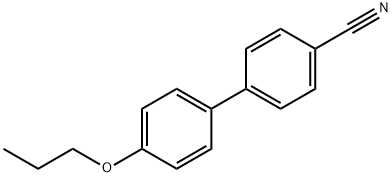 4-シアノ-4'-プロポキシビフェニル 化学構造式