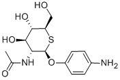 P-AMINOPHENYL-N-ACETYL-B-D-THIOGLUCOSAMI NIDE Struktur
