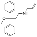 3-メトキシ-3,3-ジフェニル-N-(2-プロペニル)-1-プロパンアミン 化学構造式