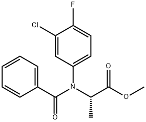 Methyl-N-benzoyl-N-(3-chlor-4-fluorphenyl)-DL-alaninat