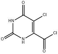 4-Pyrimidinecarbonyl chloride, 5-chloro-1,2,3,6-tetrahydro-2,6-dioxo- (9CI),52759-28-1,结构式