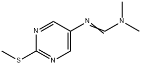 N,N-dimethyl-N'-[2-(methylthio)-5-pyrimidinyl]- Methanimidamide,52767-93-8,结构式