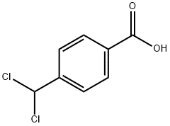 4-二氯甲基苯甲酸 结构式