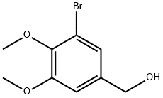 (3-溴-4,5-二甲氧基苯基)甲醇 结构式