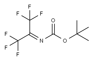 (全氟丙烷-2-亚基)氨基甲酸叔丁酯, 52786-55-7, 结构式