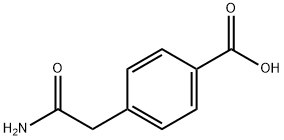 4-(2-amino-2-oxoethyl)benzoic acid Struktur