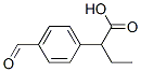 Benzeneacetic acid, -alpha--ethyl-4-formyl- (9CI) 化学構造式