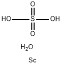 硫酸スカンジウム五水和物 化学構造式