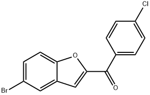 (5-BROMO-1-BENZOFURAN-2-YL)(4-CHLOROPHENYL)METHANONE 结构式