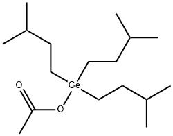 acetic acid, tris(3-methylbutyl)germanium Struktur