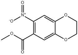 Methyl 7-Nitro-1,4-benzodioxane-6-carboxylate Struktur