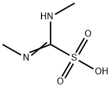 (メチルアミノ)(メチルイミノ)メタンスルホン酸 化学構造式