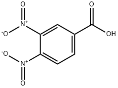 3,4-ジニトロ安息香酸 化学構造式