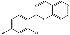 2-[(2,4-ジクロロベンジル)オキシ]ベンズアルデヒド 化学構造式