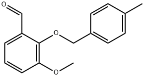 3-METHOXY-2-[(4-METHYLBENZYL)OXY]BENZALDEHYDE Struktur
