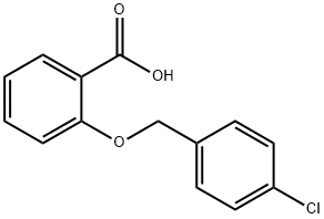 2-(4-CHLORO-BENZYLOXY)-BENZOIC ACID Struktur