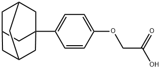 2-(4-(1-金刚烷)苯氧基)乙酸, 52804-26-9, 结构式